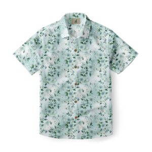 Aqua Floral Print