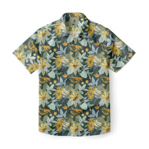 Dark Floral Hawaiian Shirt