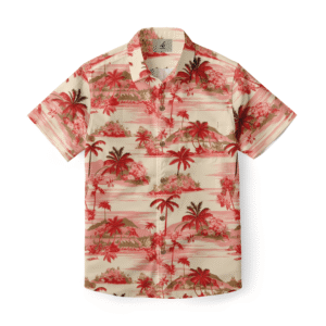 Island Paradise in Red