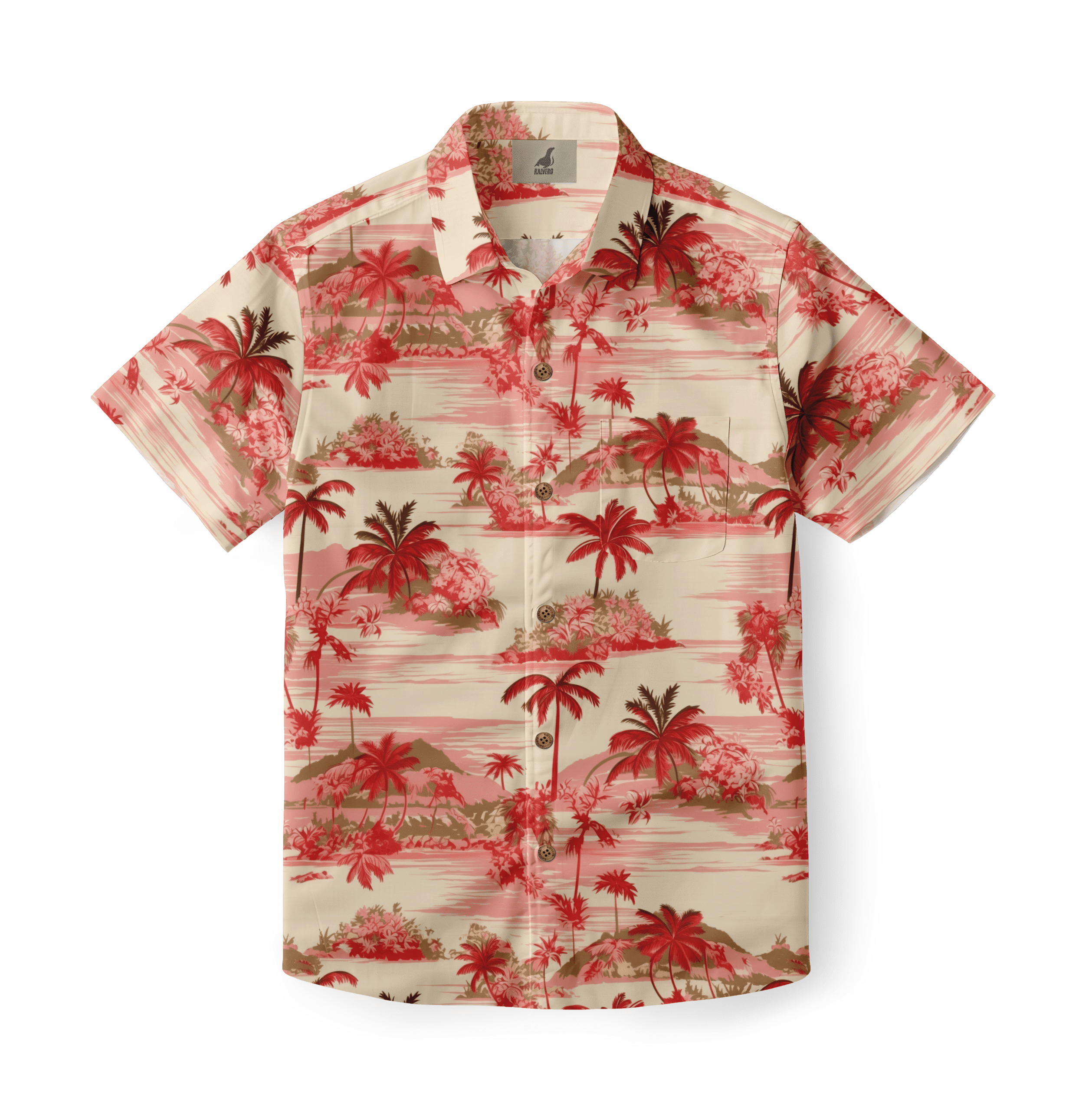 Island Paradise in Red